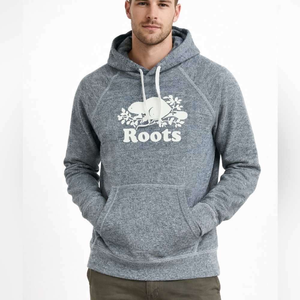 Roots Original Kanga Grey Hoody Sweater